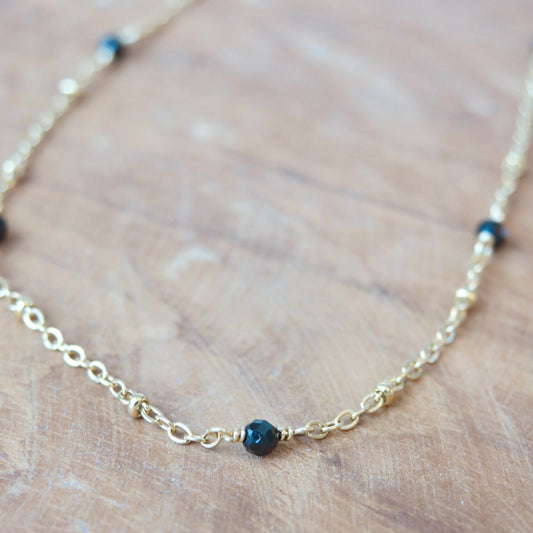 Ketting 'Tiny Treasures' - Toermalijn