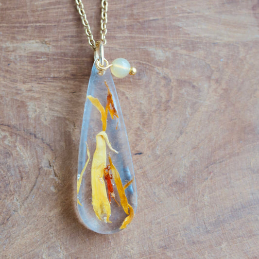 Florabelle Hanger - Goudsbloem & Gele Opaal