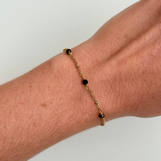 Armband - 'Tiny Treasures' - Granaat