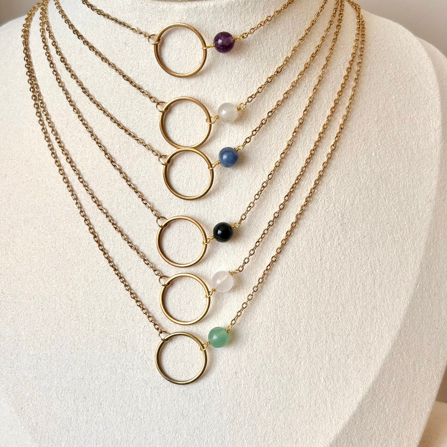 Ketting - 'Aurora' - Aventurijn