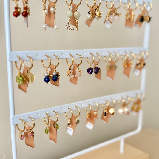 Gevulde display - Oorbellen "Happy Hoops"