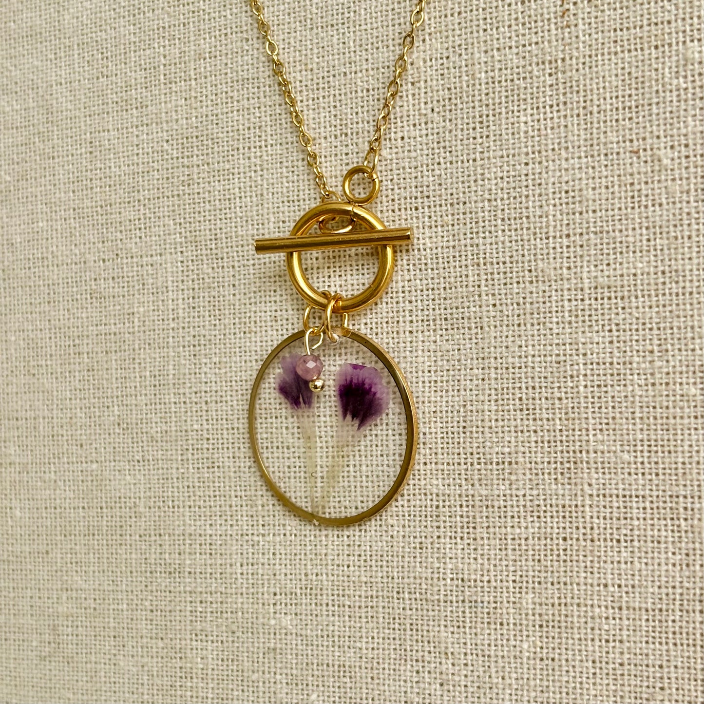 Florabelle Ketting - Anjer & Amethist