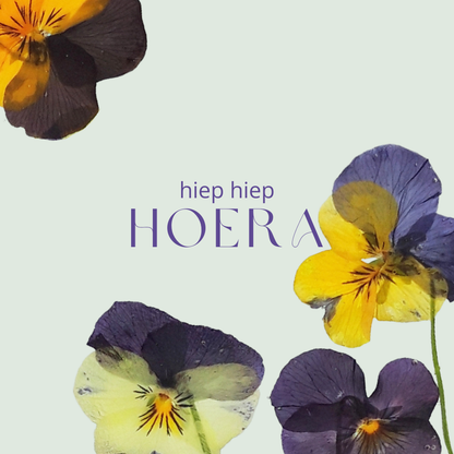 Fier Weideblik vierkant - 7,4x7,4cm - dubbel