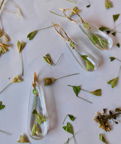 Florabelle Oorbellen - Herderstasje & Peridoot