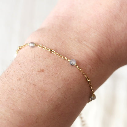 Armband - 'Tiny Treasures' - Labradoriet