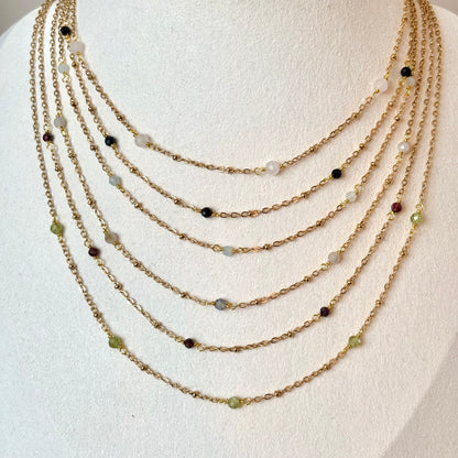 Ketting 'Tiny Treasures' - Rozenkwarts