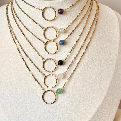 Ketting - 'Aurora' - Maansteen