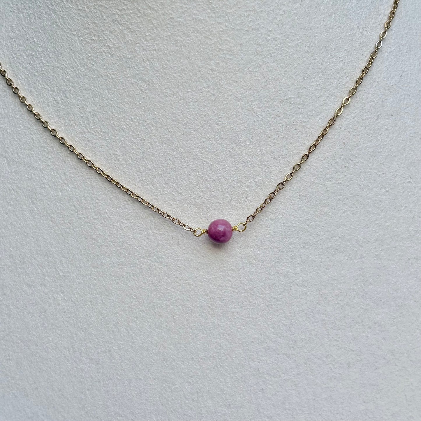 Armband 'Minimal' - Rhodoniet