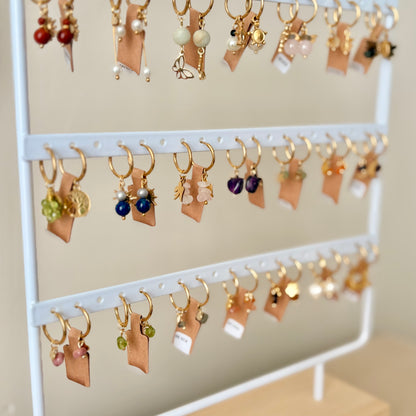 Gevulde display - Oorbellen "Happy Hoops"