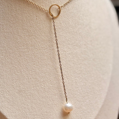 lariat ketting handgemaakt parel