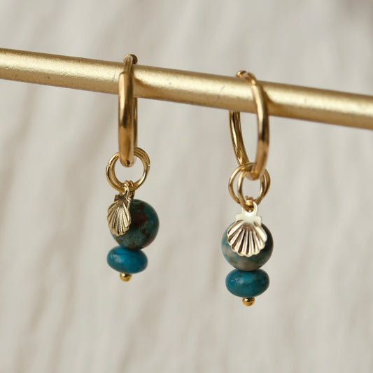 Happy Hoops - Schelp & Chrysocolla & Turkoois