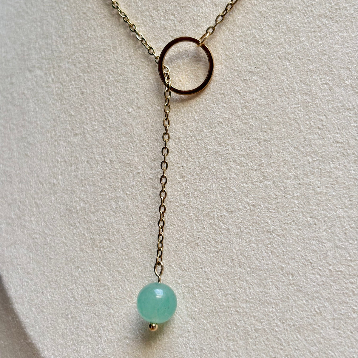 lariat ketting handgemaakt aventurijn
