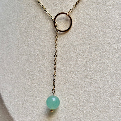 lariat ketting handgemaakt aventurijn